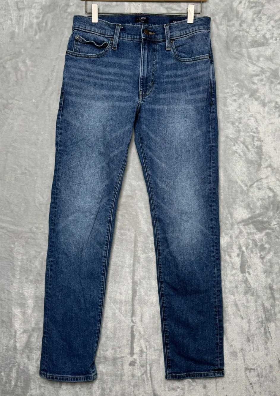 J. Crew Flex Jean Mens 29*32 Straight Medium Wash AZ850 Cotton Stretch Pockets